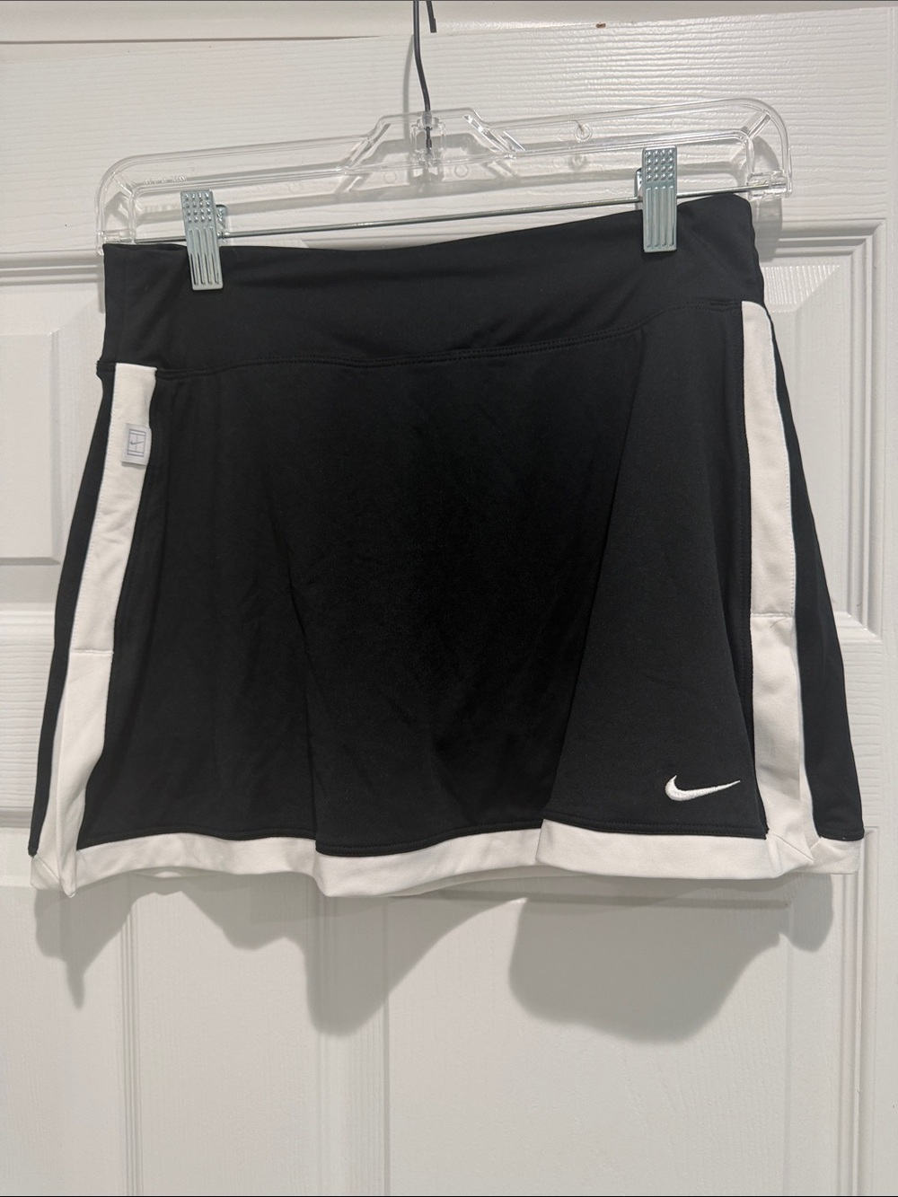 Nike Court Dri-Fit A-Line Tennis Skirt Black White S